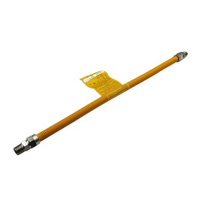 USD Products 303-3131-60 Gas Connector Yellow Coated 5/8" OD 1/2" X 1/2" SS MIP 60"L