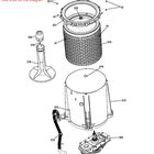 General Electric WH16X10145 Washer Supports Assembly