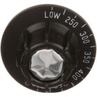 Montague MON1977-1 Flat Down Thermostat Knob For Oven Dial, 2-1/2" DIA, LOW-250-500F, Mount .290", Position Flat at 260F