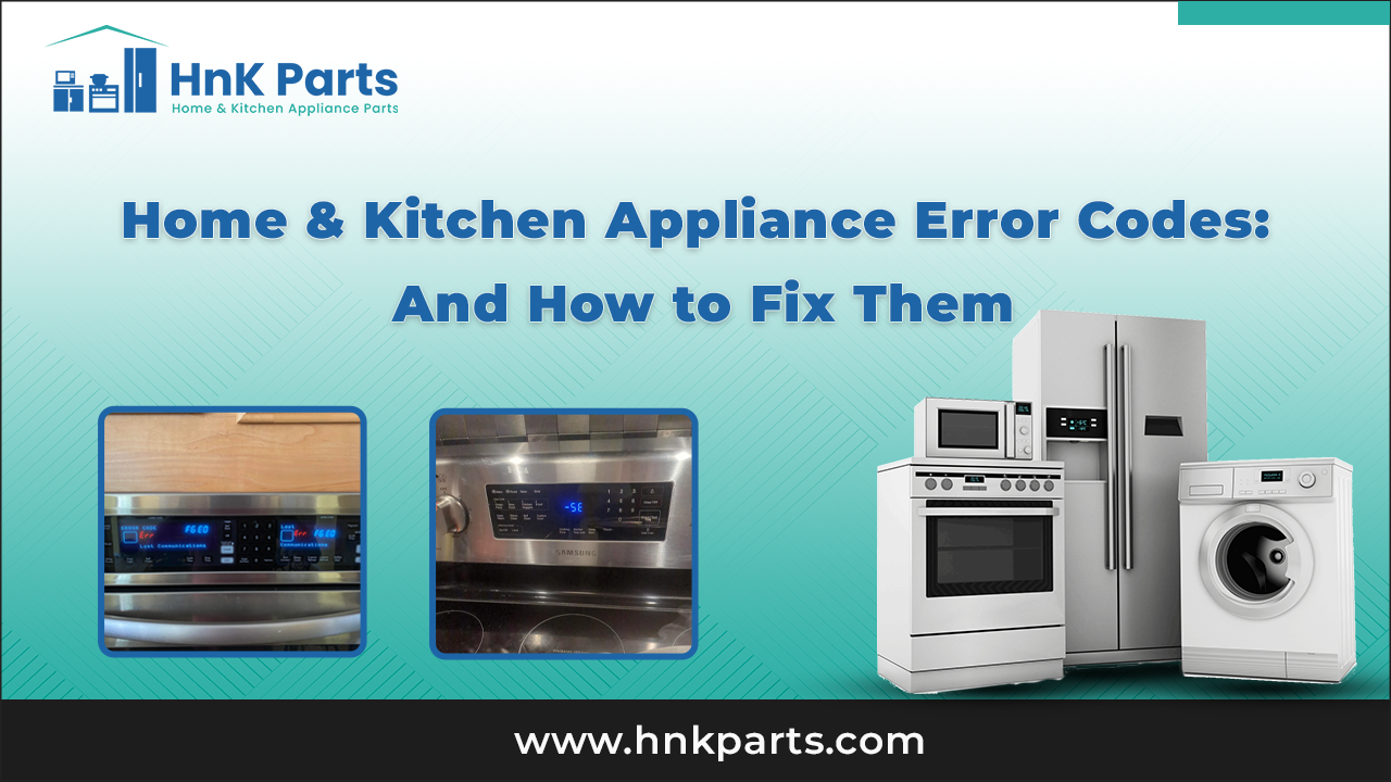 Home & Kitchen Appliance Error Codes: and How to Fix Them