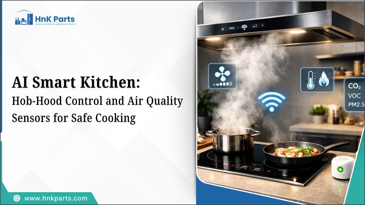 AI Smart Kitchen: Hob-Hood Control and Air Quality Sensors for Safe Cooking