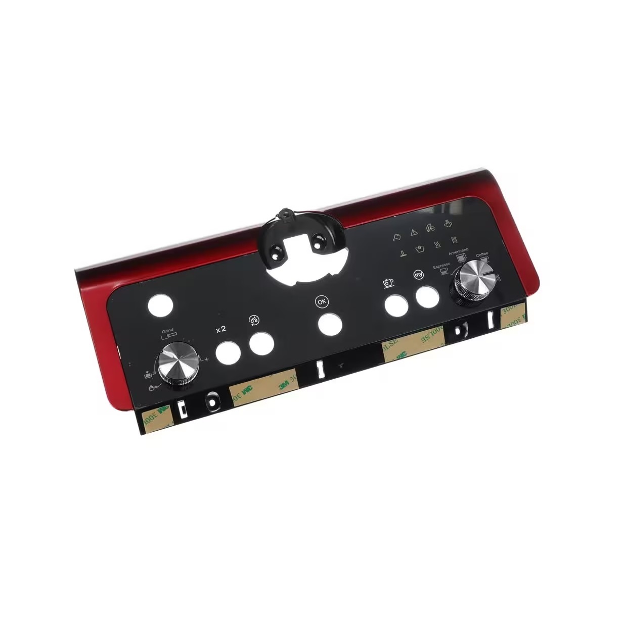 Delonghi AS00000636 Espresso Machine Front Panel Assembly Red EC9335
