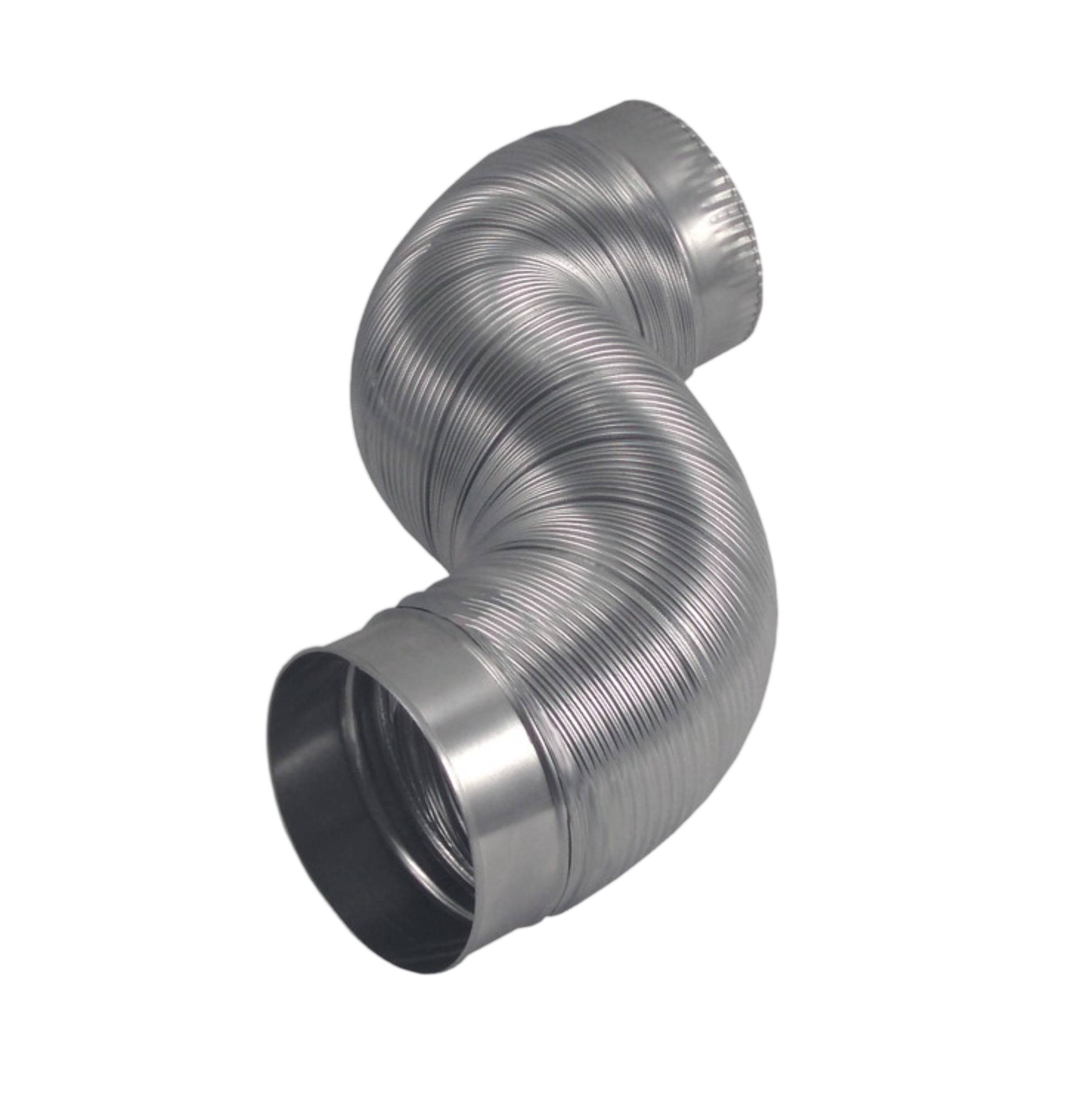 Deflecto Corporation AM42 Dryer 4" x 2' Semi-Rigid Flexible Aluminum Duct