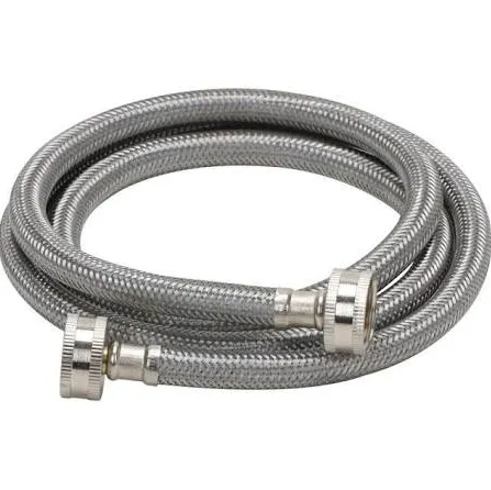 USD Products WM-50-186-FF Washer Hose Stainless Steel Straight 6 Ft