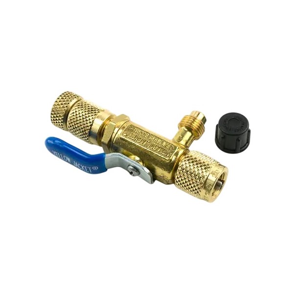Ritchie Yellow Jacket 18985 Vacuum/Charge CRT Valve W/Side Port 5/16"