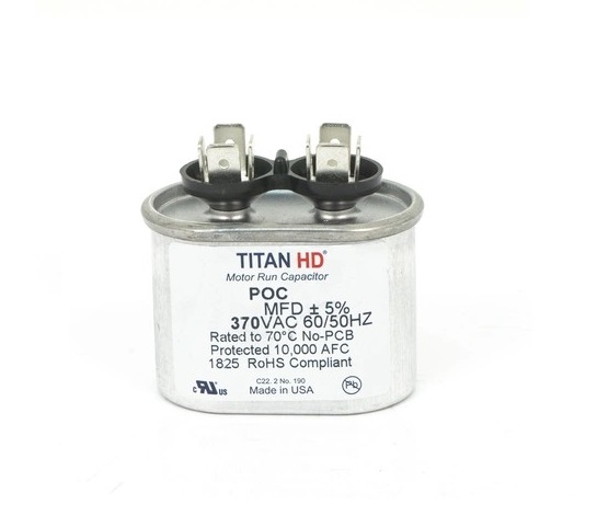 Packard POC4A Oval Run Capacitor 4 MFD 370V