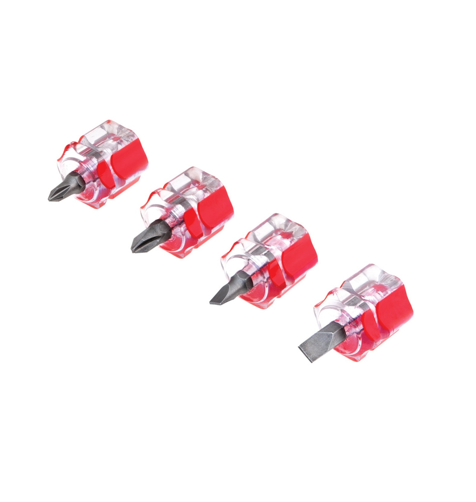 Wilmar Industries W80004 Mini Stubby Screwdriver Set 4-Piece