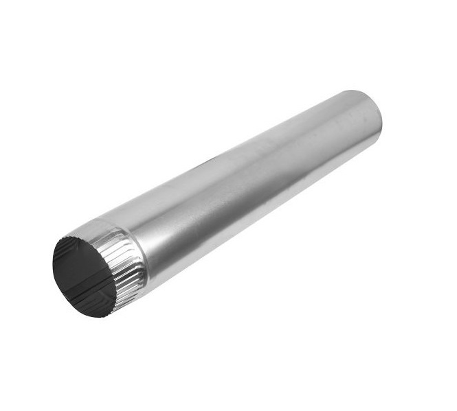 Deflecto P4E. 4&Prime; &times; 24&Prime; Aluminum Snap-lock Vent Pipe